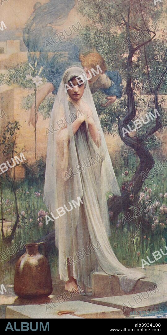 'The Annunciation', 1892, (c1915). Held at the Tate Britain, London. From Famous Pictures of the World, c1900.