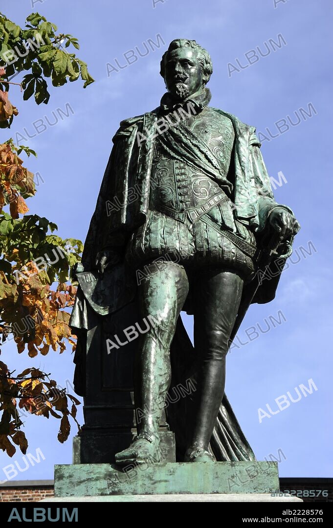 John VI of Nassau-Dillenburg (1536-1606). Count of Nassau in Dillenburg. Principal author of the Union of Utrecht. Memorial. Utrecht. Netherlands.
