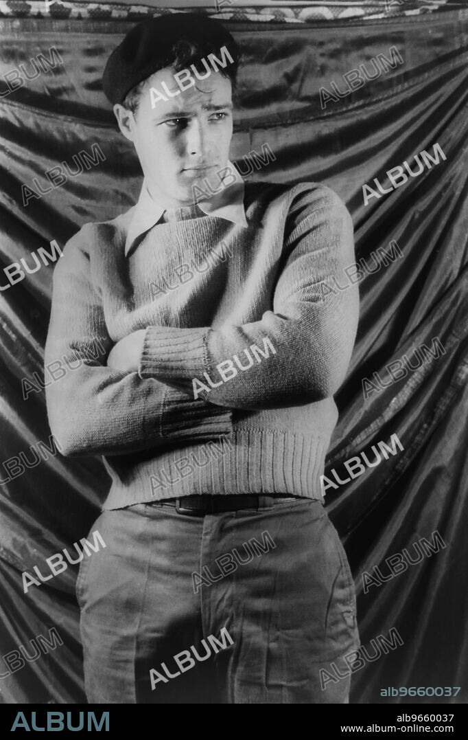 Marlon Brando, three-quarter length Portrait during Broadway Production of "A Streetcar named Desire", New York City, New York, USA, photograph by Carl Van Vechten, December 1948.