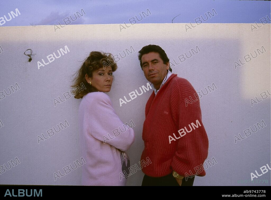1985. Manolo Santana y su segunda mujer, Mila Ximénez.