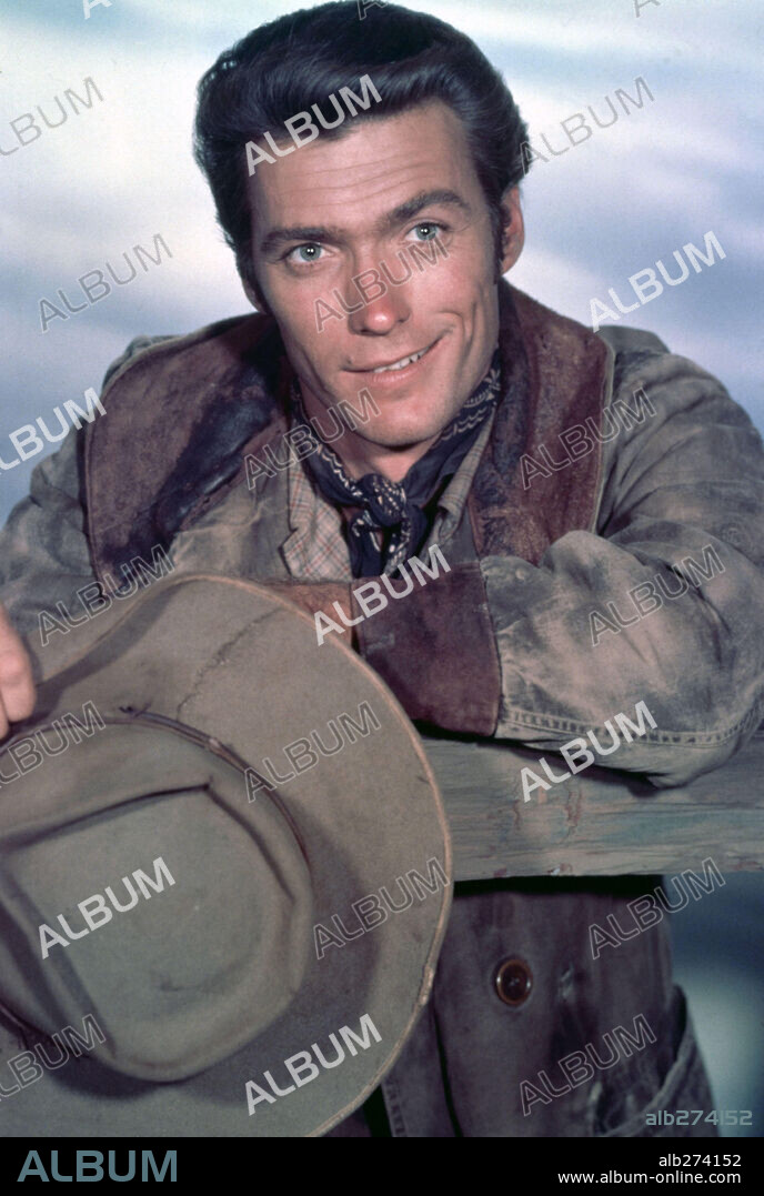 CLINT EASTWOOD in RAWHIDE, 1959, unter der Regie von CHRISTIAN NYBY, HARMON JONES, JESSE HIBBS, TED POST und THOMAS CARR. Copyright M.G.M TELEVISION/CBS TELEVISION.