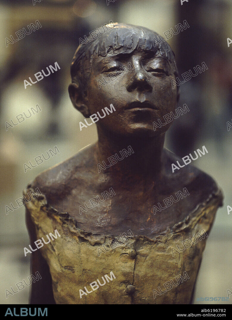 EDGAR DEGAS (1834-1917). PEQUEÑA BAILARINA DE CATORCE AÑOS - DETALLE - 1881 - ESCULTURA EN BRONCE -.