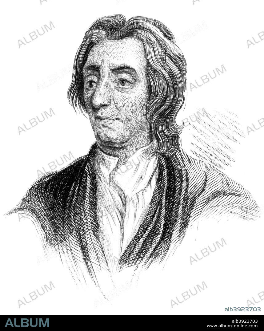 John Locke, English philosopher, (c1850). Locke (1632-1704) is regarded as the father of British empiricism. He was the author of Essay Concerning Human Understanding (1690) in which he argued that knowledge is derived from sensation and introspection, rather than from innate ideas. His political philosophy, set out in Two Treatises of Government were to exert considerable influence on the American and French revolutions, setting out the liberal ideas of the natural rights of man and that the authority of government should be limited and subject to its obligation to serve the public good. Taken from the book Old England's Worthies. (London, c1850).