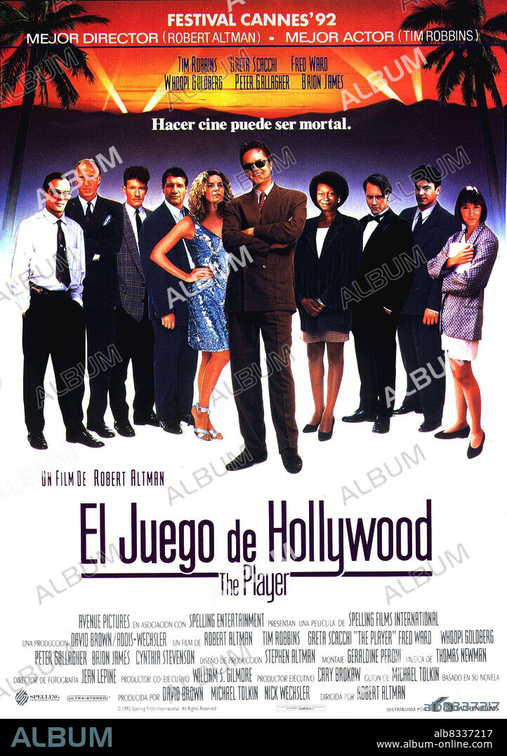 Poster of THE PLAYER, 1992, directed by ROBERT ALTMAN. Copyright SPELLING FILMS INTERNATIONAL.
