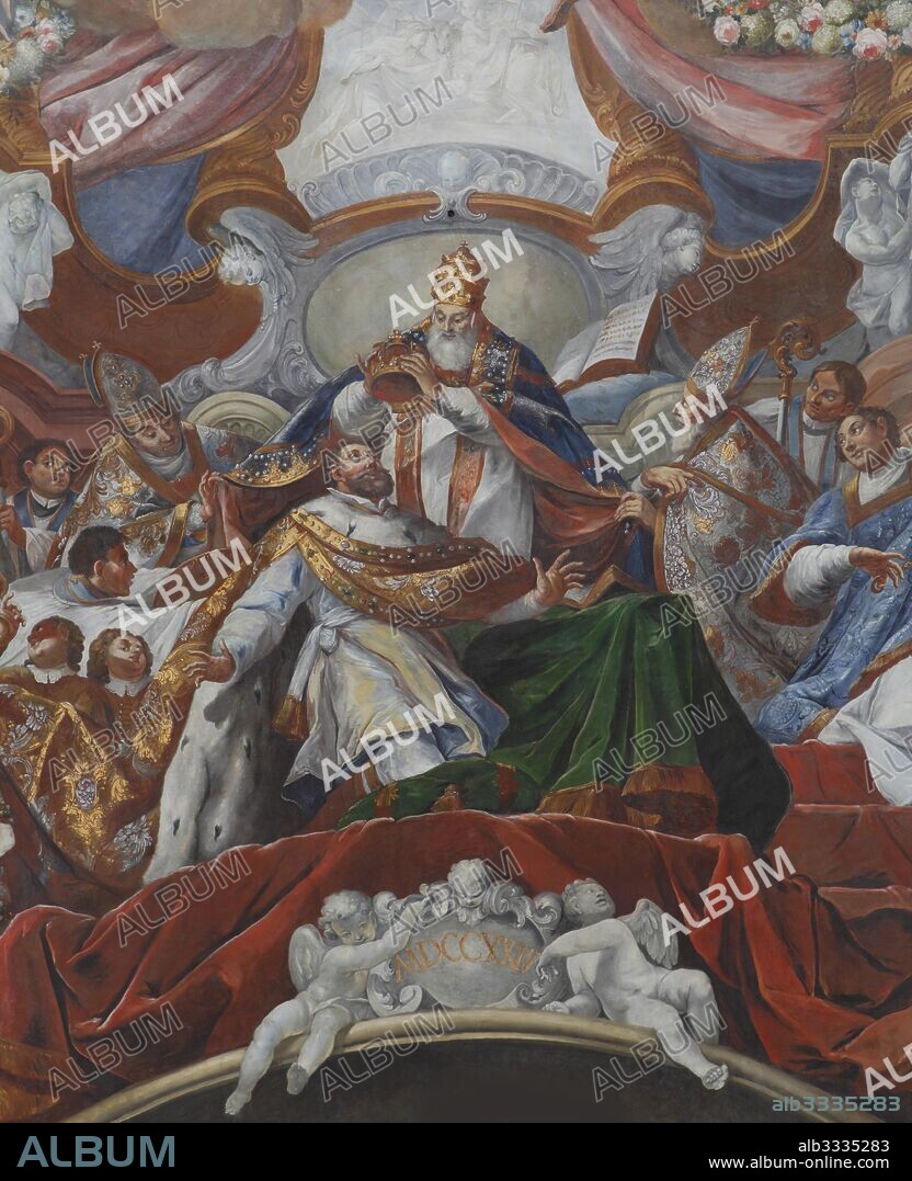 JACOB CARL STAUDER. The Imperial Coronation of Charles the Great by Pope Leo III in 800.
