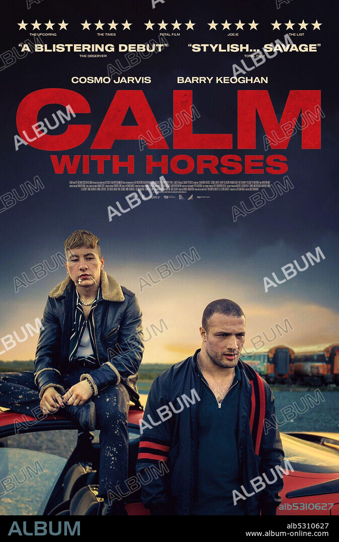 BARRY KEOGHAN and COSMO JARVIS in CALM WITH HORSES, 2019, directed by NICK ROWLAND. Copyright FILM 4.