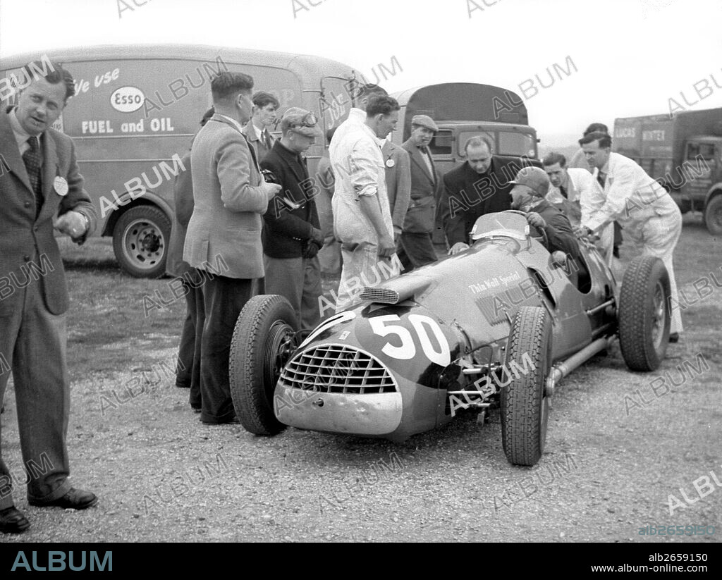Jose Froilan Gonzales in his Ferrari, 1953.