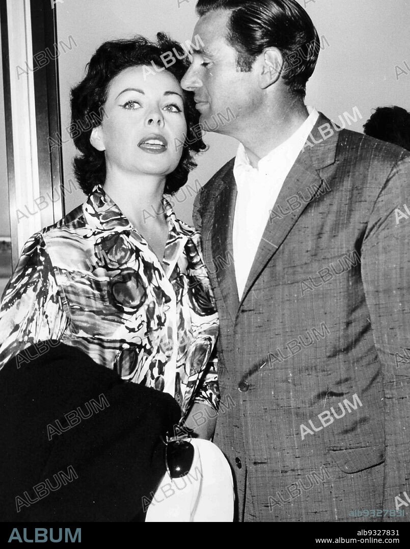 Jeanne Crain and Paul Brinkman, Rome 1961.