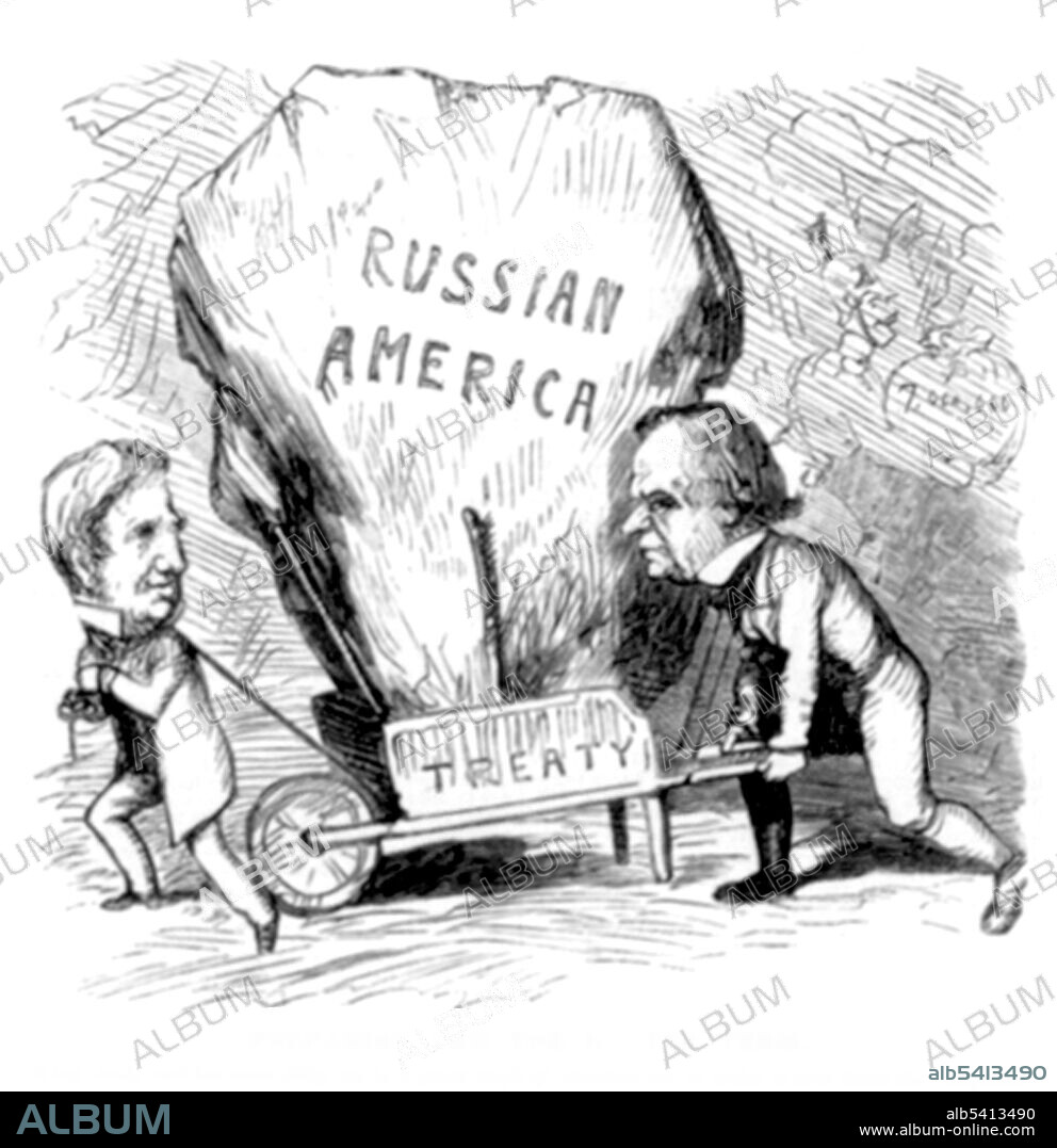 The Alaska Purchase was the United States' acquisition of Alaska from the Russian Empire on March 30, 1867, by a treaty ratified by the Senate, and signed by president Andrew Johnson. Russia wanted to sell its Alaskan territory, fearing that it might be seized if war broke out with the United Kingdom. Russia's primary activities in the territory had been fur trade and missionary work among the Native Alaskans. The land added 586,412 square miles of new territory to the United States. Reactions to the purchase in the United States were mostly positive; some opponents called it "Seward's Folly" (after Secretary of State William Seward), while many others praised the move for weakening both the UK and Russia as rivals to American commercial expansion in the Pacific region. Originally organized as the Department of Alaska, the area was renamed the District of Alaska and the Alaska Territory before becoming the modern state of Alaska upon being admitted to the Union as a state in 1959. Frank Leslie's Illustrated Newspaper, 1867.