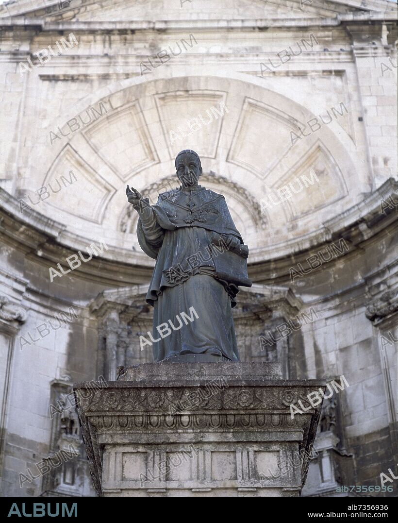 LEONCIO BAGLIETTO GONZÁLEZ. MONUMENTO AL OBISPO FRAY DOMINGO DE SILOS MORENO - 1854.