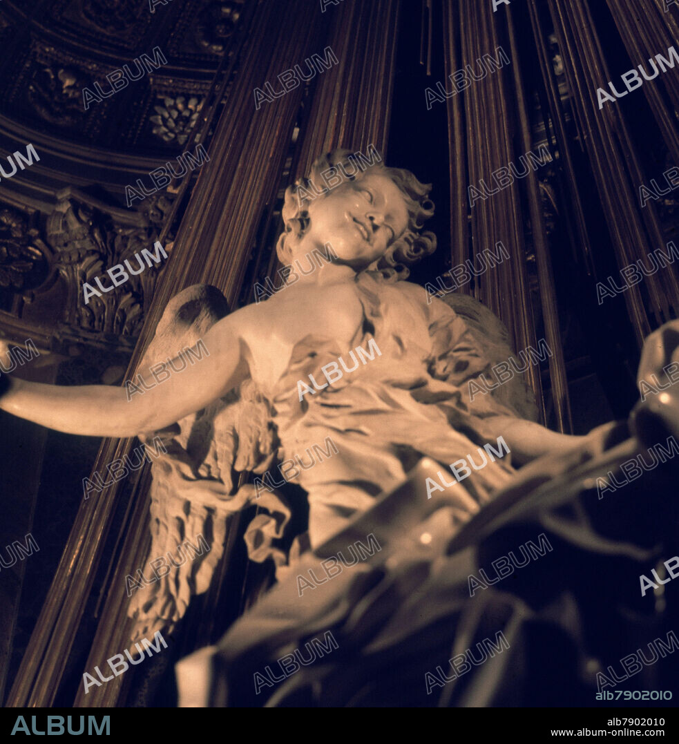 GIAN LORENZO BERNINI (1598-1680). EL EXTASIS DE SANTA TERESA - DETALLE - 1645-1652 - ESCULTURA EN MARMOL - BARROCO ITALIANO.