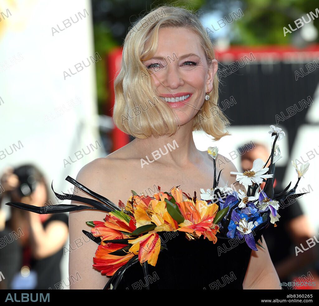 September 1, 2022, VENICE, ITALY: US actress Cate Blanchett arrives for the premiere of 'Tar' during the 79th annual Venice International Film Festival, in Venice, Italy, 01 September 2022.The movie is presented in Official competition 'Venezia 79' at the festival running from 31 August to 10 September 2022. ANSA/CLAUDIO ONORATI (Credit Image: © ANSA via ZUMA Press).