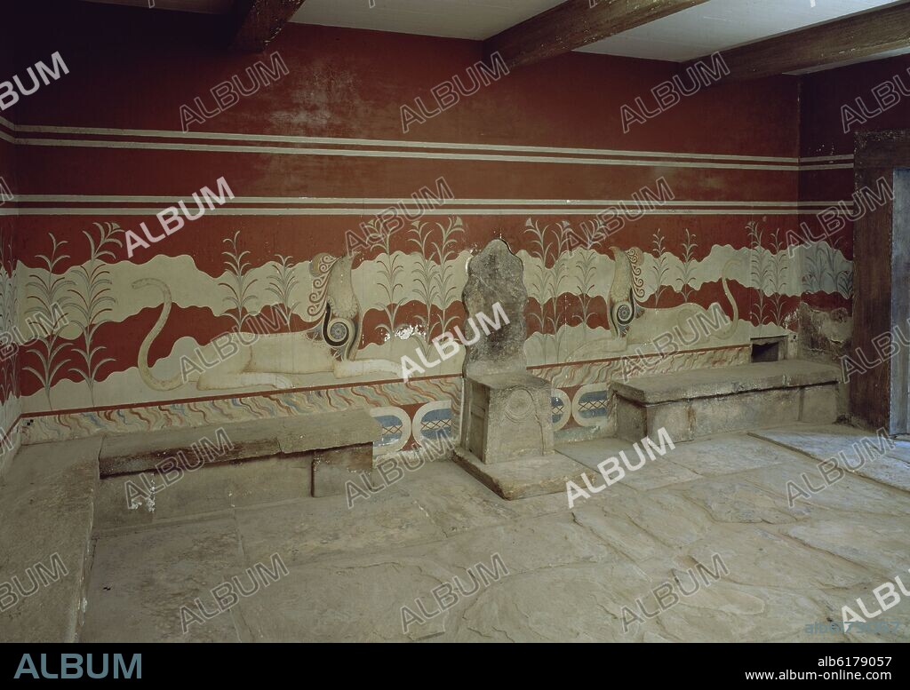 SALON DEL TRONO DEL PALACIO DE CNOSOS - 1700/1400 AC.
