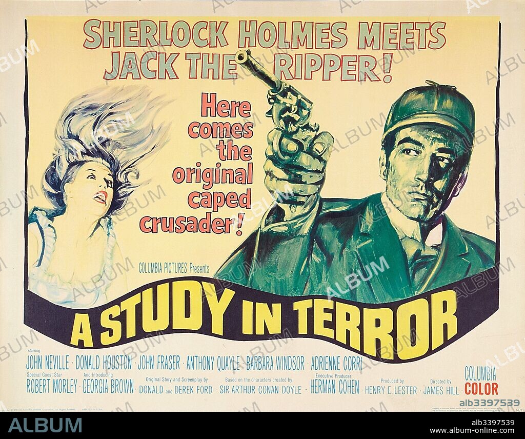 Poster of A STUDY IN TERROR, 1965, directed by JAMES HILL. Copyright COMPTON FILMS.