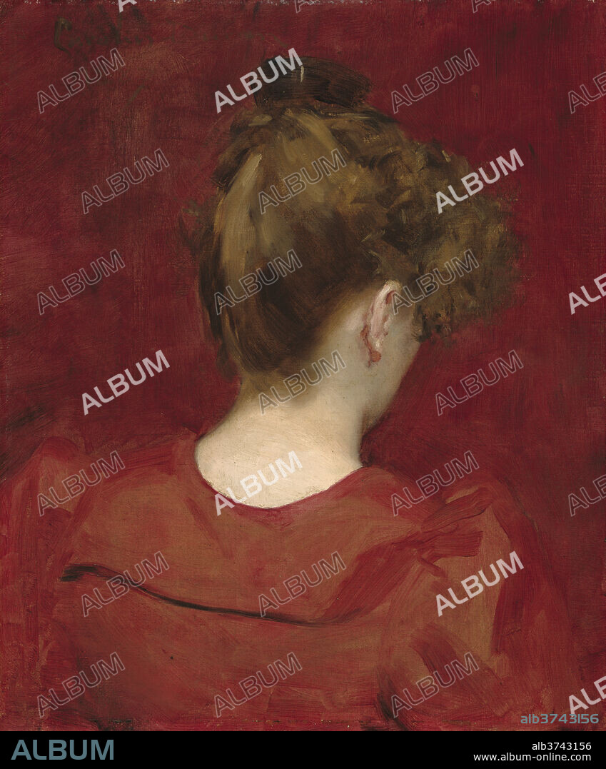 CAROLUS-DURAN. Study of Lilia. Dated: 1887. Dimensions: overall: 55 x 46 cm (21 5/8 x 18 1/8 in.)  framed: 77.2 x 67.3 x 10.8 cm (30 3/8 x 26 1/2 x 4 1/4 in.). Medium: oil on canvas.
