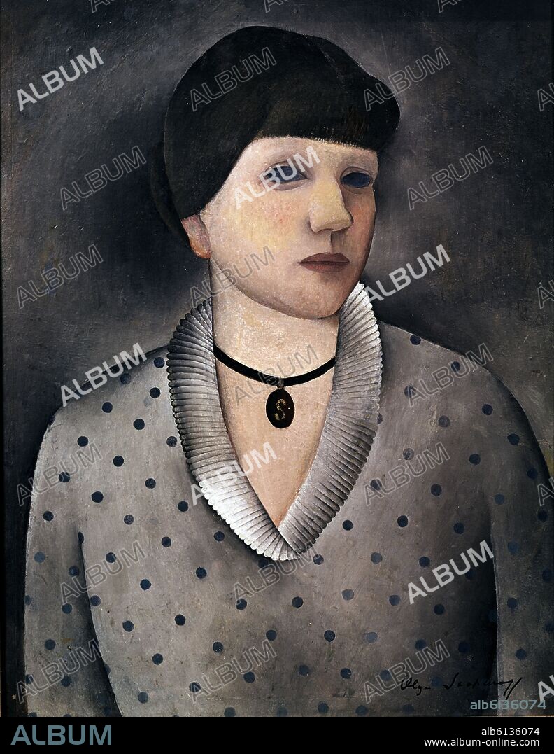 OLGA SACHAROFF (1879-1967). AUTORRETRATO - 1920 - PINTORA ESPAÑOLA DE ORIGEN GEORGIANO.