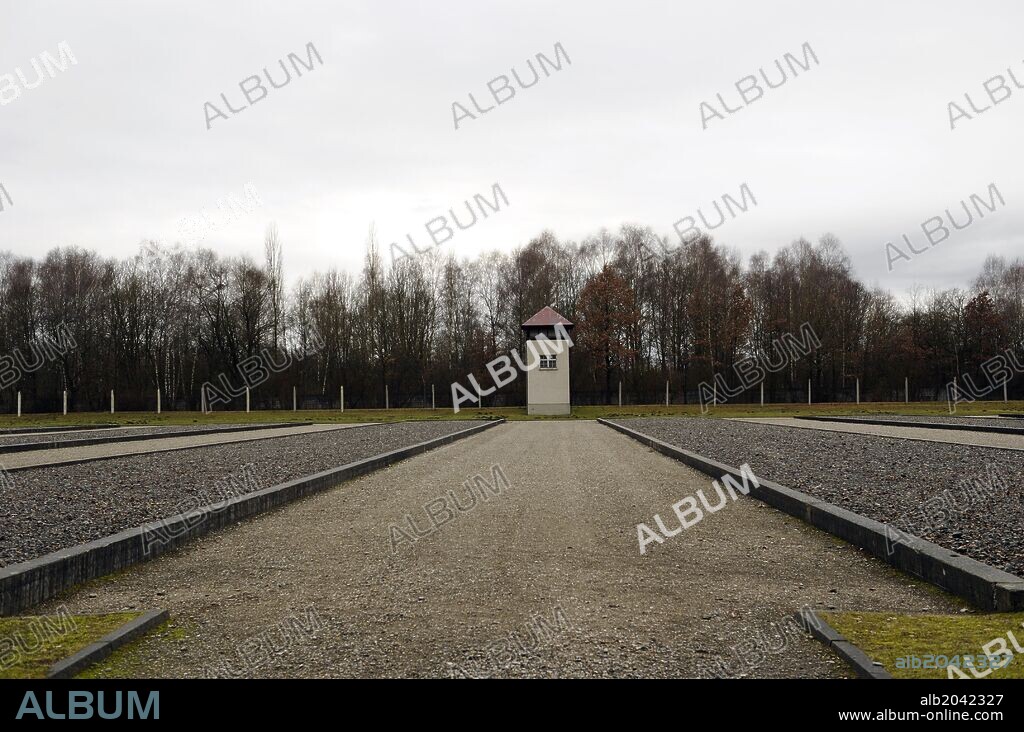 Dachau Concentration Camp. Nazi camp of prisoners opened in 1933. Site where the barracks were. Germany.