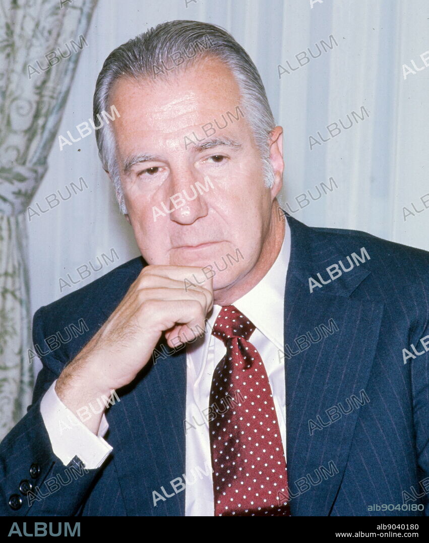 Spiro Theodore Agnew (1918 - 1996) 39th vice-president of the United States, serving from 1969 until his resignation in 1973. He is the second and most recent vice-president to resign the position, the other being John C. Calhoun in 1832.