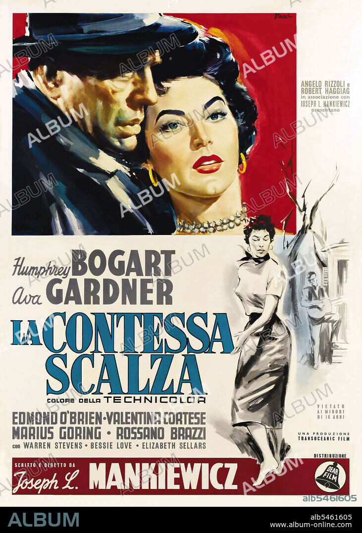 AVA GARDNER und HUMPHREY BOGART in DIE BARFÜSSIGE GRÄFIN, 1954 (THE BAREFOOT CONTESSA), unter der Regie von JOSEPH L. MANKIEWICZ. Copyright UNITED ARTISTS.