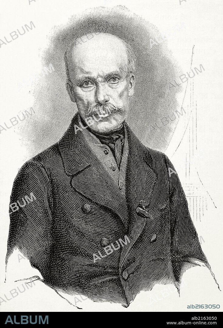 JUAN DE HABSBURGO-LORENA o JUAN DE AUSTRIA (1782-1859). Noble, militar, político e industrial austríaco. Archiduque y miembro de la Dinastía Habsburgo, llegó a ser regente imperial. Grabado.