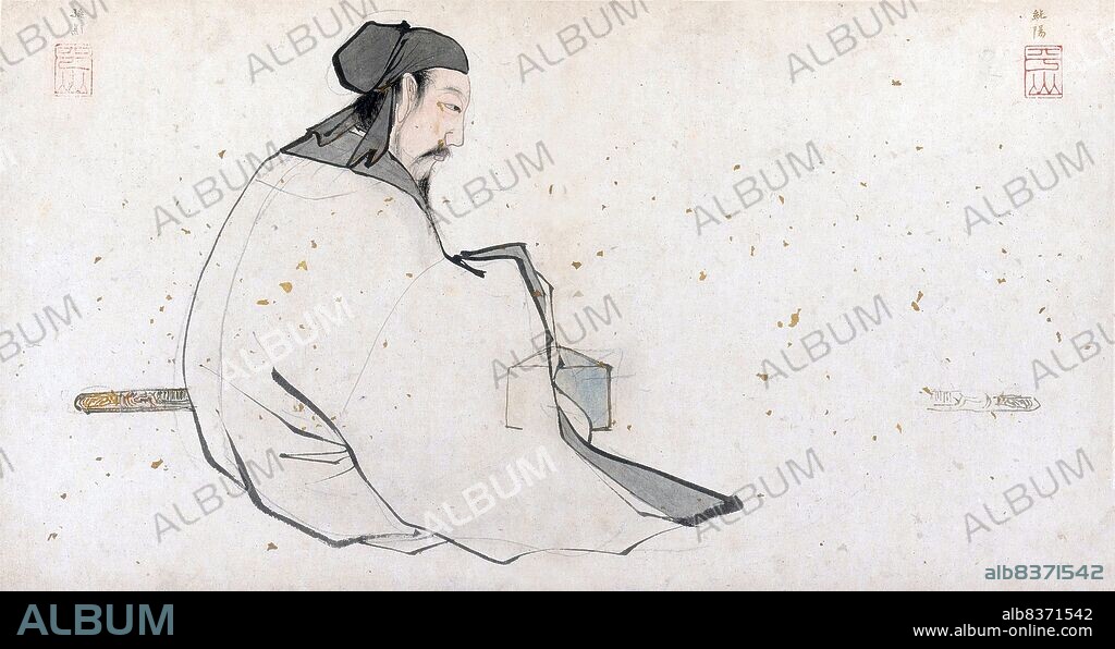 Lu Dongbin, whose birth name was Lu Yan and courtesy name Dongbin, is a Chinese historical character and one of the most famous of the Eight Immortals, considered by many to be the de facto leader. He is officially mentioned in the history book 'History of Song', and was often portrayed as a clever and scholarly man with a genuine desire to help people marred by flaws such as his philandering, his bouts of drunkenness and his short temper.<br/><br/>. Lu Dongbin was born during the Tang Dynasty, some time around 796 CE, and was said to have been very intelligent even as a child, though he twice failed the top-level civil service exam to become a government official. He one day dreamed of getting all he had wanted, only to lose it all in the end and dying in the street alone, a dream caused by Zhongli Quan to make Lu Dongbin realise the dangers of placing too much importance on success and transient glory.<br/><br/>. Lu Dongbin subsequently left to become Zhongli Quan's disicple, passing ten trials before he was deemed worthy of becoming immortal. Since then, Lu Dongbin has embarked on various adventures and stories with his fellow immortals. He is still worshipped to this day, though not by people with romantic problems, and is considered one of the earliest masters of 'neidan', or internal alchemy.