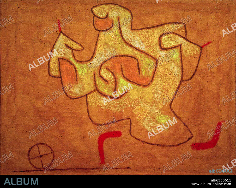 PAUL KLEE. Klee, Paul. 1879-1940. "Fama", 1939, 502 (AA 2). Oil on canvas, stretched on frame, 90 × 120cm. Paul-Klee Foundation. Bern, Kunstmuseum.
