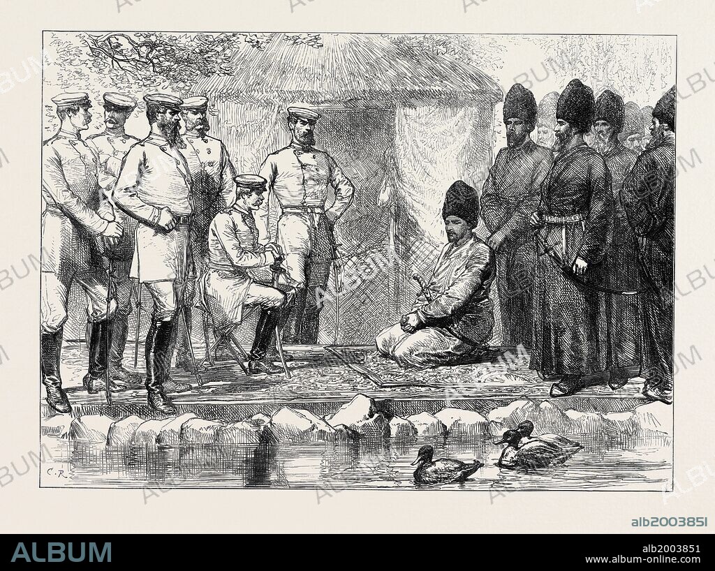 INTERVIEW BETWEEN GENERAL KAUFMANN AND THE KHAN OF KHIVA, 1874.