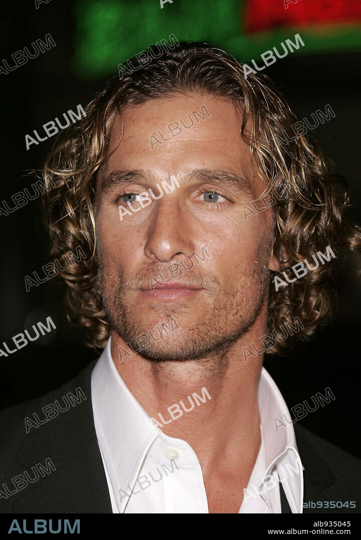 Dec 14, 2006; Hollywood, California, USA; Actress MATTHEW McCONAUGHEY arrives at the 'We Are Marshall' Los Angeles Premiere held at the Mann Chinese Theatre. Mandatory Credit: Photo by Lisa O'Connor / ZUMA Press. (©) Copyright 2006 by Lisa O'Connor. 14/12/2006