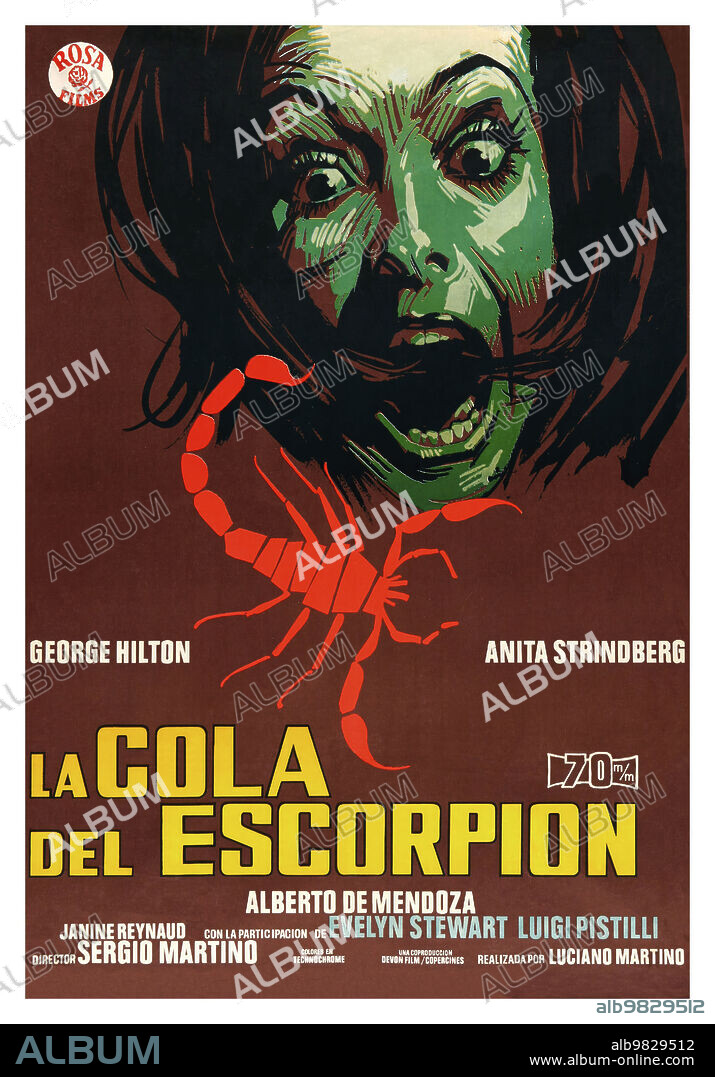 Poster de LA COLA DEL ESCORPION, 1971 (LA CODA DELLO SCORPIONE), dirigida por SERGIO MARTINO.