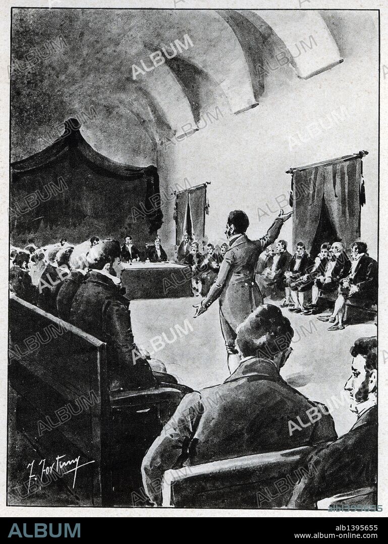 FORTUNY FRANCISCO. Historia de Argentina. Siglo XIX. Cabildo abierto declarando cesante el virrey de España el 22 mayo 1810.