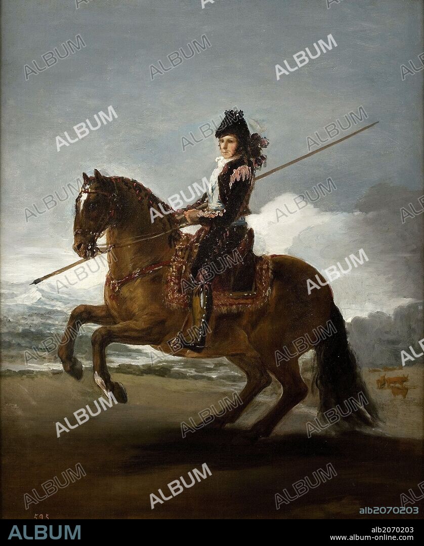 Francisco de Goya y Lucientes / 'Un garrochista', 1791-1792, Escuela Española, Óleo sobre Lienzo, 57 cm x 47 cm, P00744.