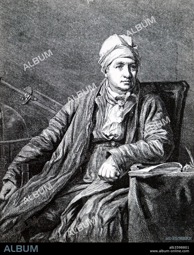 Engraved portrait of John Robison (1739-1805) a Scottish physicist, mathematician and professor of philosophy at the University of Edinburgh. Dated 19th century.