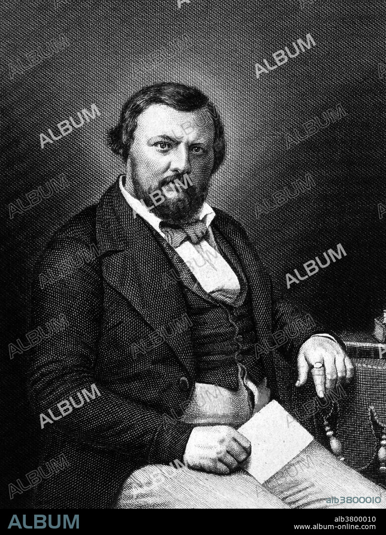 Carl Christoph Vogt (July 5, 1817 - 5 May 1895) was a German scientist who emigrated to Switzerland. Vogt published a number of notable works on zoology, geology and physiology. In 1847 he became professor of zoology at the University of Giessen, and in 1852 professor of geology and later professor of zoology at the University of Geneva. His earlier publications were on zoology. He dealt with the Amphibia (1839), Reptiles (1840), with Mollusca and Crustacea (1845) and more generally with the invertebrate fauna of the Mediterranean (1854). In 1842, during his time with Louis Agassiz, he discovered the mechanism of apoptosis (programmed cell death). He was a proponent of polygenist evolution, he rejected the monogenist beliefs of most Darwinists and instead he believed that each race had evolved off different types of ape. Vogt was active in German politics and was a left-wing representative in the Frankfurt Parliament. He died in 1895 at the age of 77.