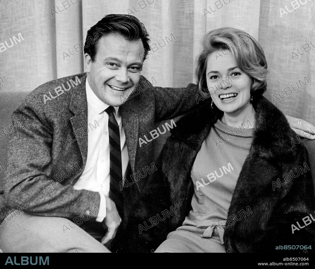 Stockholm 1972-10-29. Gunnar Hellström är i Sverige dels för att vara med i Arne Mattssons "värsta film", dels för att mot Ulla Jacobsson (bilden) spela Strindberg med Riksteatern . Foto: Owe Sjöblom / SvD / TT / kod 12014.