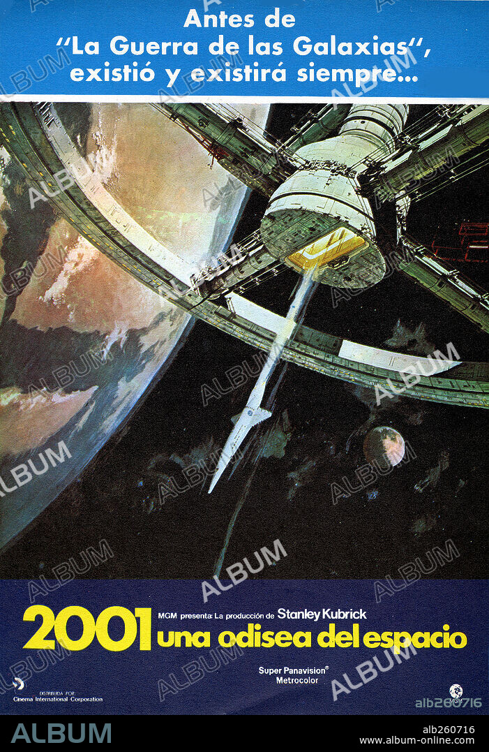 Poster of 2001: A SPACE ODYSSEY, 1968, directed by STANLEY KUBRICK. Copyright M.G.M.