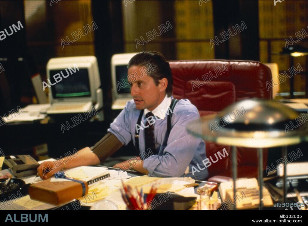 MICHAEL DOUGLAS in WALL STREET, 1987, unter der Regie von OLIVER STONE. Copyright 20TH CENTURY FOX.
