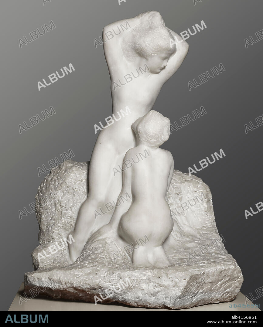 Auguste Rodin (París, 1840-Meudon, 1917). El nacimiento de Venus (La Aurora) (1906 - 1907). Mármol. 90 x 70 x 45 cm.