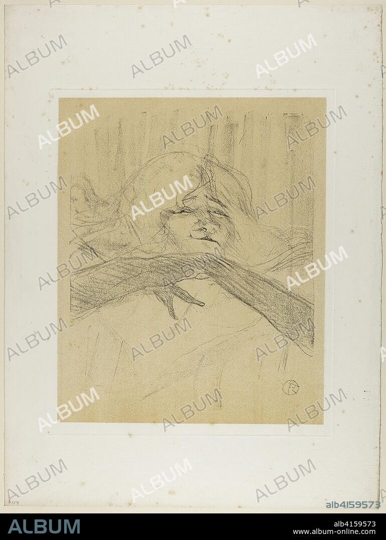 Yvette Guilbert--'Linger, Longer, Loo', from Yvette Guilbert. Henri de Toulouse-Lautrec; French, 1864-1901. Date: 1898. Dimensions: 324 × 266 mm (image); 499 × 375 mm (sheet). Lithograph with beige tint stone, on ivory laid paper. Origin: France.