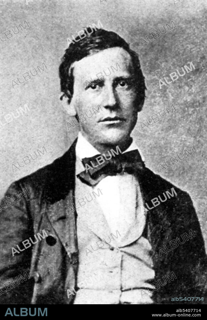 Stephen Collins Foster (July 4, 1826 - January 13, 1864) was an American composer and songwriter. Foster taught himself to play the clarinet, guitar, flute, and piano, and had no formal instruction in composition. He wrote more than 200 songs and many of his compositions remain popular today. He is considered one of the most famous songwriters of the 19th century. Daguerreotype, 1859 (cropped and cleaned).