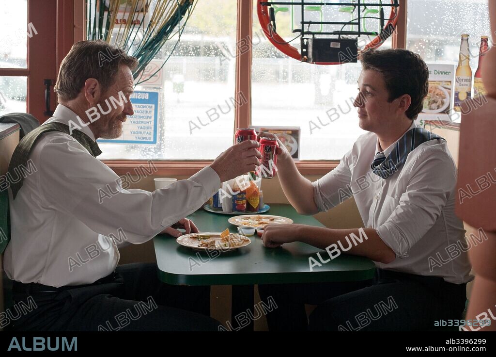 BRYAN CRANSTON and MILES TELLER in GET A JOB, 2016, directed by DYLAN KIDD. Copyright CBS FILMS.