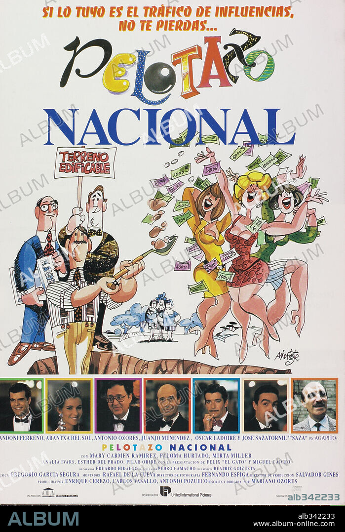 Poster of PELOTAZO NACIONAL, 1993, directed by MARIANO OZORES. Copyright ATRIUM PRODUCTIONS, S.A.