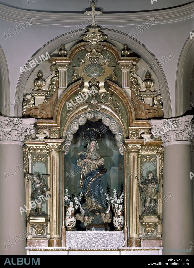 PARES PEREZ TOMAS. RETABLO DE LA CAPILLA DE LA INMACULADA DE LA IGLESIA DE JESUS DE MEDINACELI.