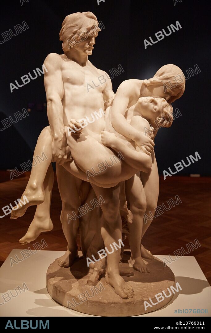 Los primeros funerales. Louis Ernest Barrias. Museo Nacional de Bellas Artes. National museum of Fine Arts. Recoleta. Buenos Aires. Argentina.