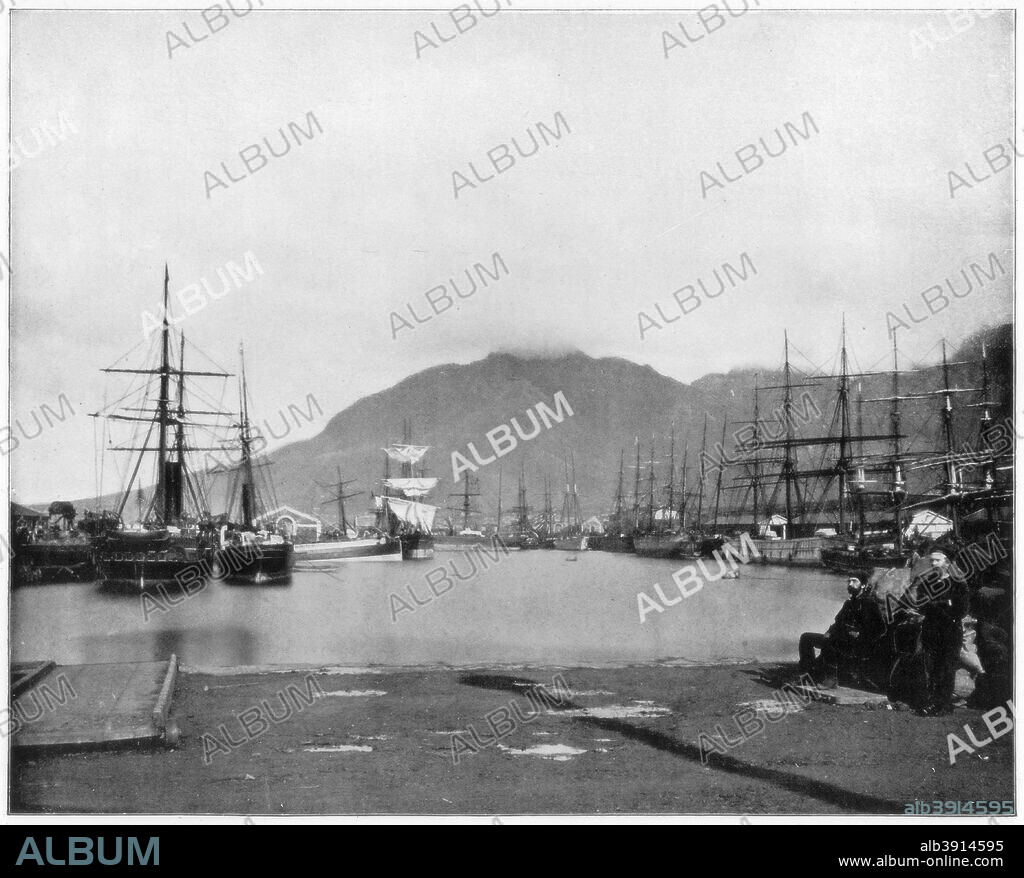 Cape Town, South Africa, late 19th century. Photograph from Portfolio of Photographs, of Famous Scenes, Cities and Paintings by John L Stoddard, published by the Werner Company, (Chicago, c1899).