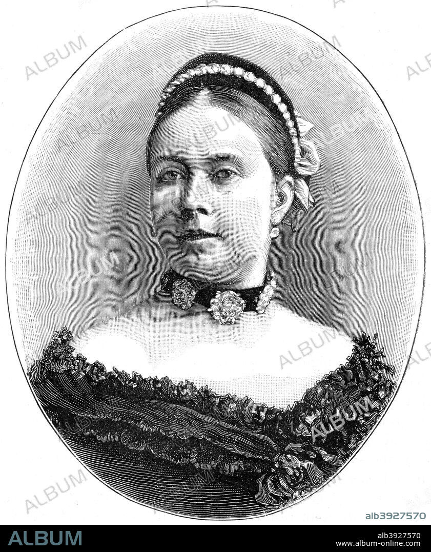 Victoria, Princess Royal, eldest daughter of Queen Victoria, (1900). Victoria (1840-1901) married Crown Prince Frederick of Prussia in 1858. She was Empress of Germany during his brief reign as Emperor Frederick III before his death in 1888. A print from The Life and Times of Queen Victoria, by Robert Wilson, Volume IV, Cassell and Company, London, Paris, New York, Melbourne, 1900.