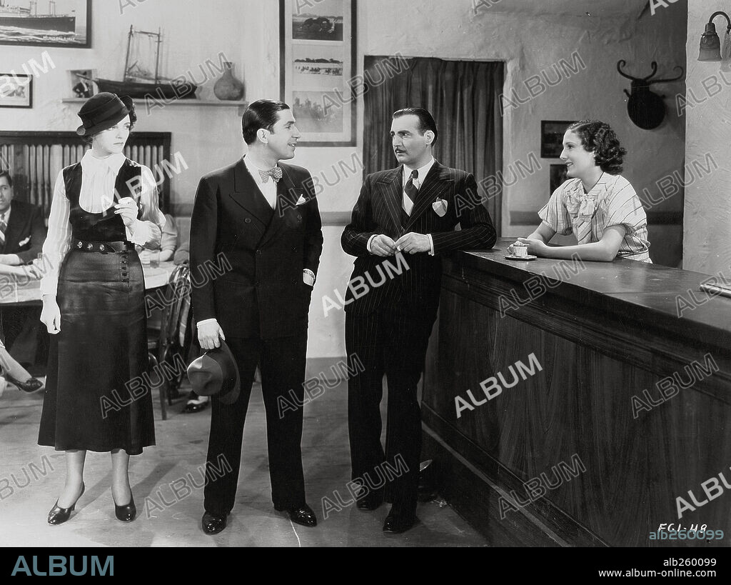 CARLOS GARDEL and MONA MARIS in CUESTA ABAJO, 1934.