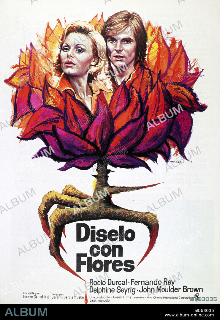 Poster of SAY IT WITH FLOWERS, 1974 (DITES-LE AVEC DES FLEURS), directed by PIERRE GRIMBLAT. Copyright AVENIR FILMS.