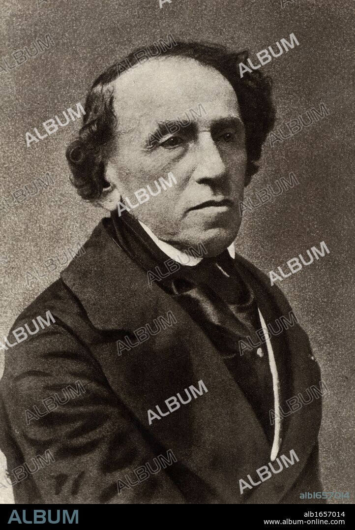 Giacomo Meyerbeer (1791-1864) (Jakob Liebmann Beer) German composer who settled in Paris and established himself as a foremost composer of Frrench grand opera. From a photograph by Nadar, pseudonym of Gaspard-Felix Tournachon (1820-1910). (Photo by: Universal History Archive/UIG via Getty Images).