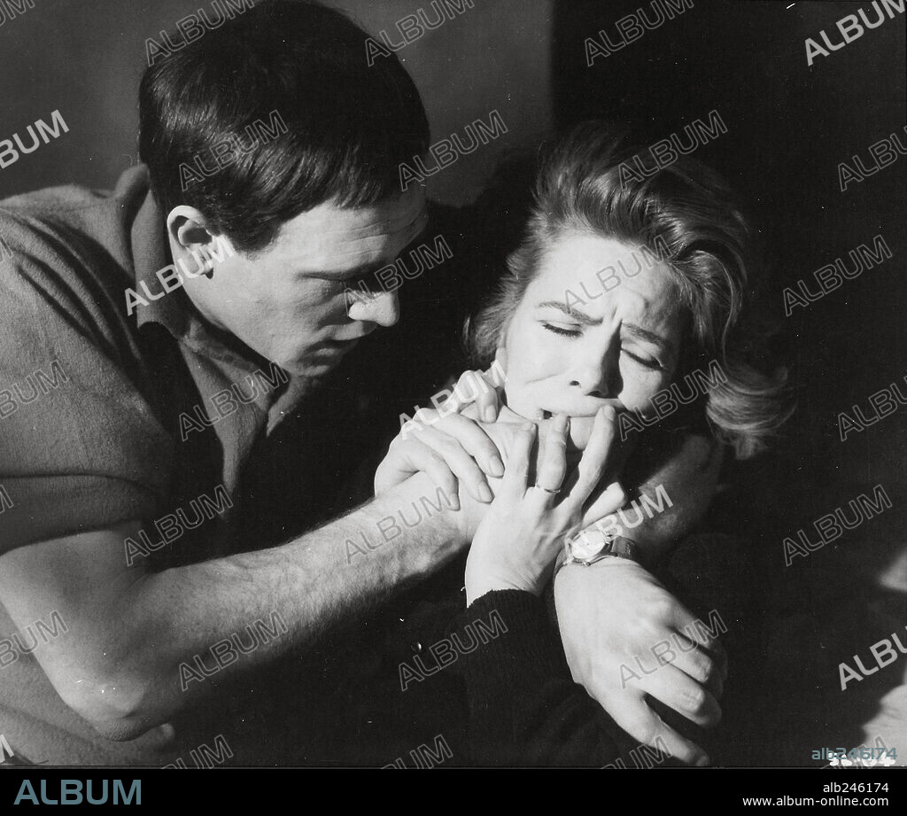 RACHEL ROBERTS and RICHARD HARRIS in THIS SPORTING LIFE, 1963, directed by LINDSAY ANDERSON. Copyright RANK.