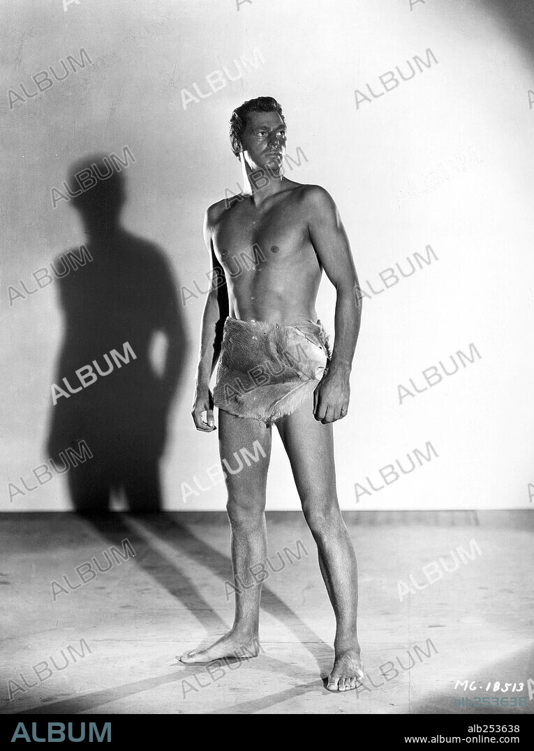 JOHNNY WEISSMULLER in TARZAN, THE APE MAN, 1932, directed by W. S. VAN DYKE. Copyright M.G.M.